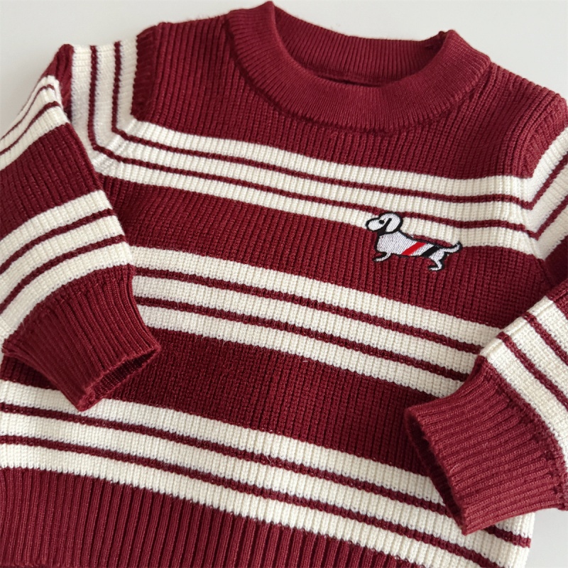 Baby Boy Sweater Stripe Two-Piece Set