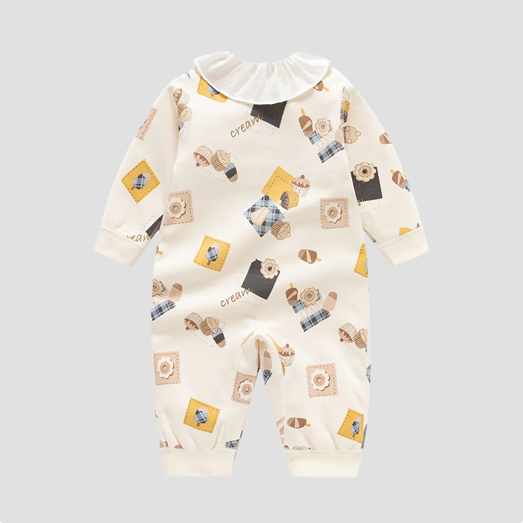 Newborn Baby Ice Cream Cake Romper