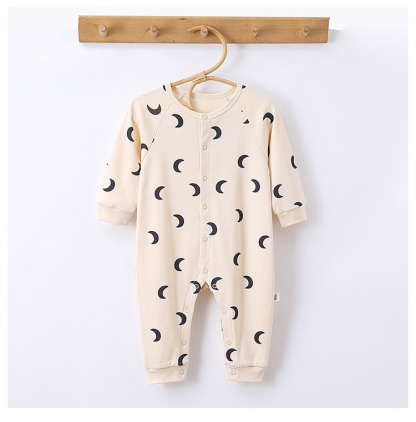 Baby Boy/Girl Cute Puppy Moon Long Sleeve Romper