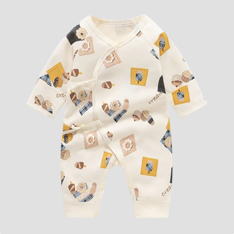 Newborn Baby Ice Cream Cake Strappy Romper