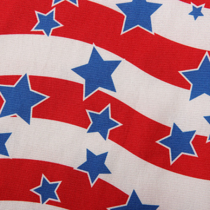 Baby Girl Independence Day Strappy Print Dress