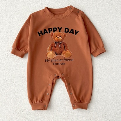 Baby Cute Bear Casual Romper