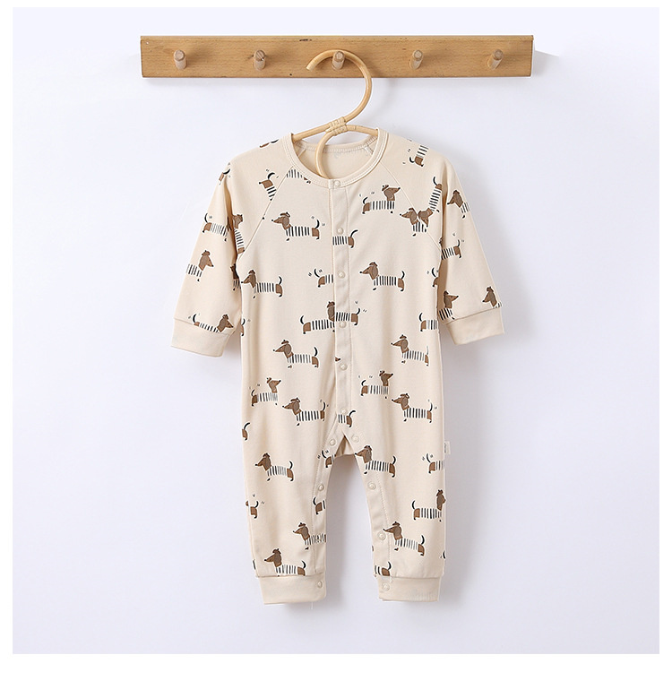Baby Boy/Girl Cute Puppy Moon Long Sleeve Romper