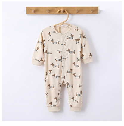 Baby Boy/Girl Cute Puppy Moon Long Sleeve Romper