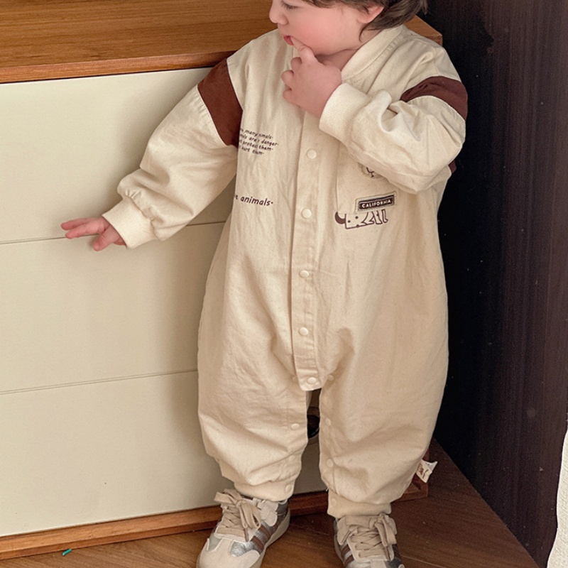 Baby Unisex Jacket Style Long Sleeve Romper
