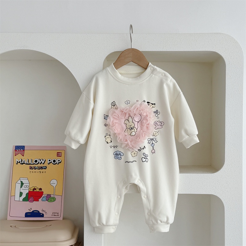 Baby Soft Heart Print Romper
