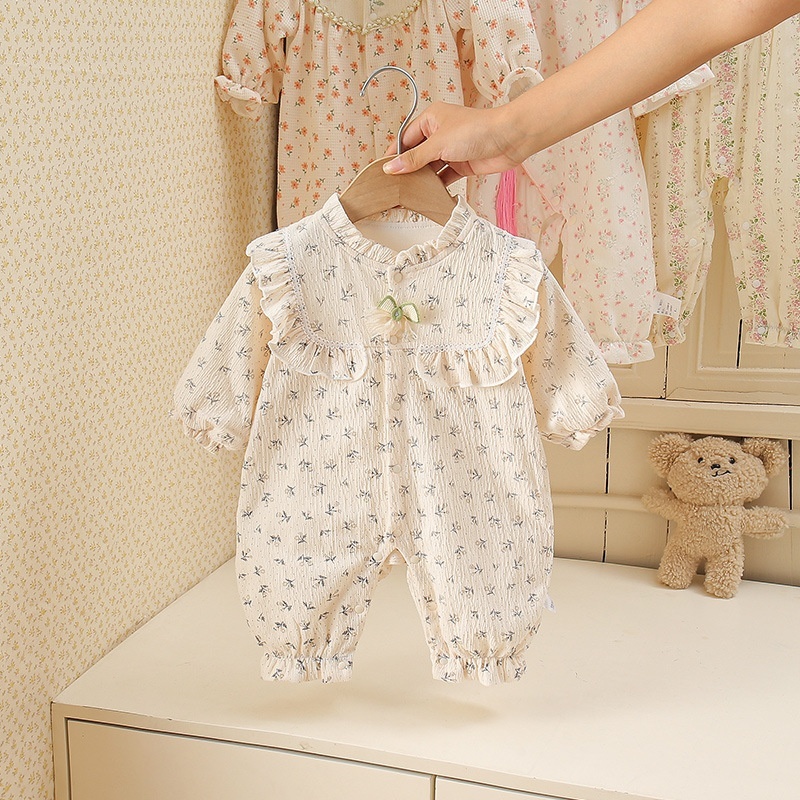 Baby Girl Floral Double Layer Romper