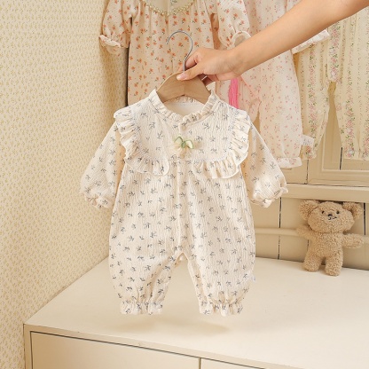 Baby Girl Floral Double Layer Romper