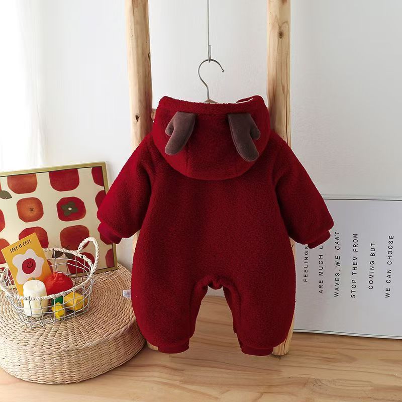 Baby Unisex Deer Cartoon Romper