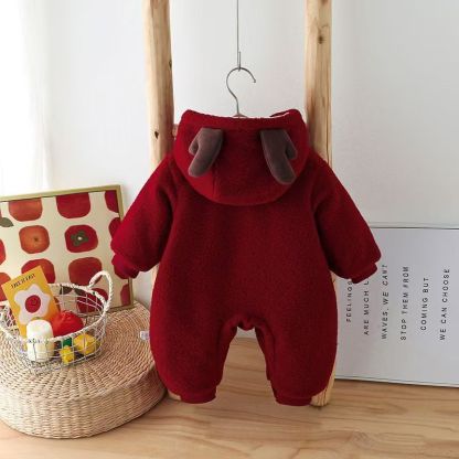 Baby Unisex Deer Cartoon Romper