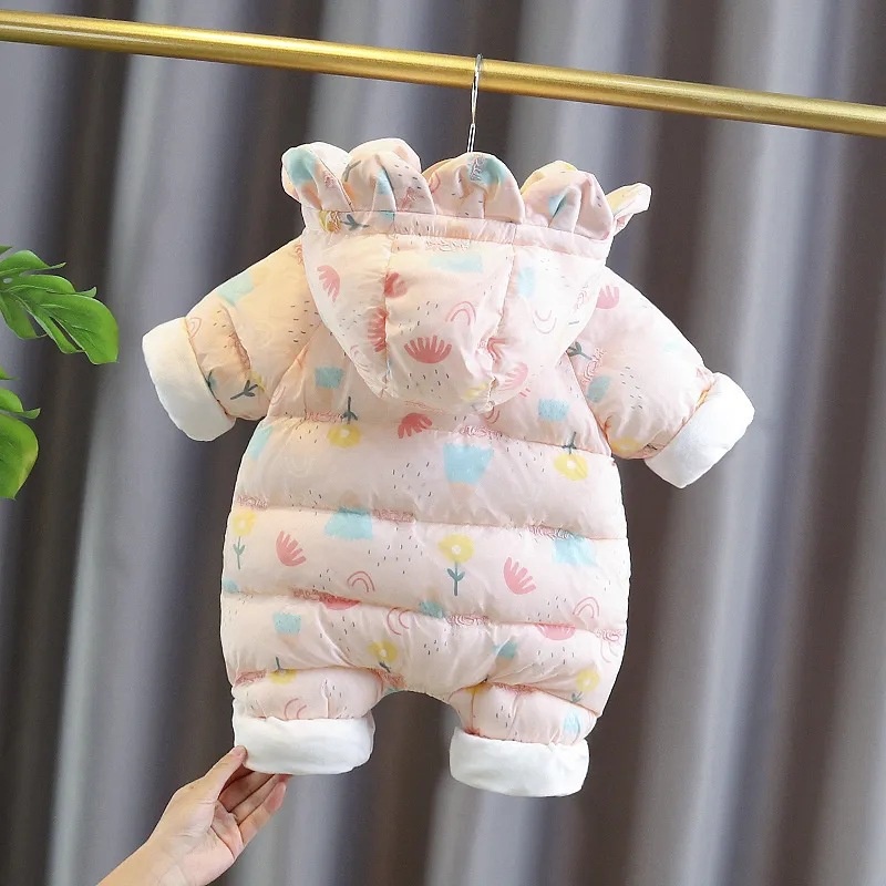 Baby Hooded Thick Romper