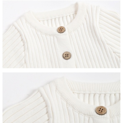 Baby Boy/Girl Knitted Buttons Romper