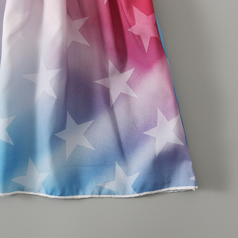 Baby Girl Independence Day Strappy Print Dress