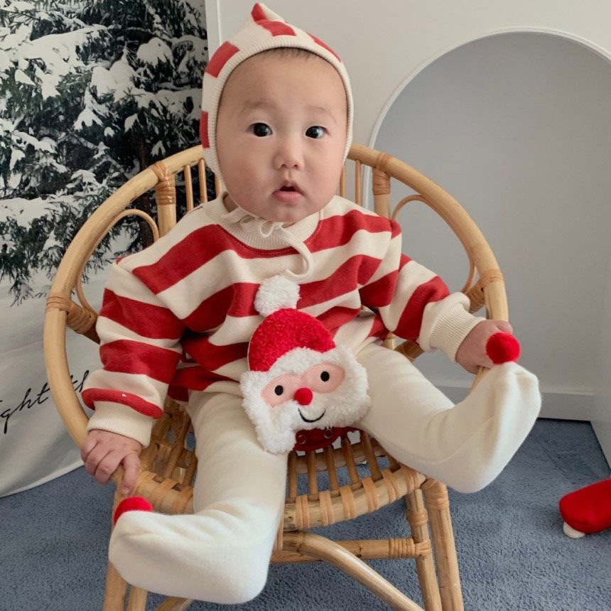 Baby Christmas Theme Bodysuit Set