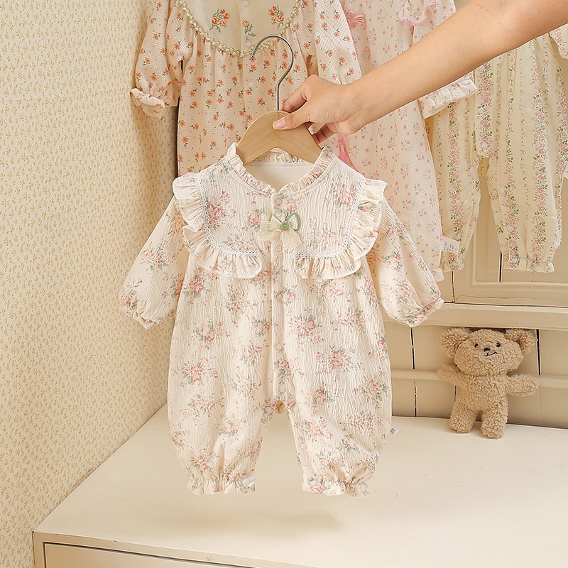 Baby Girl Floral Double Layer Romper - kissminis