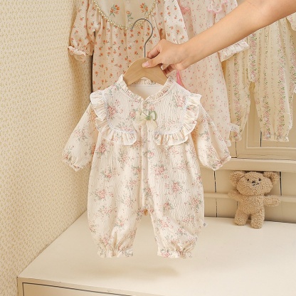 Baby Girl Floral Double Layer Romper