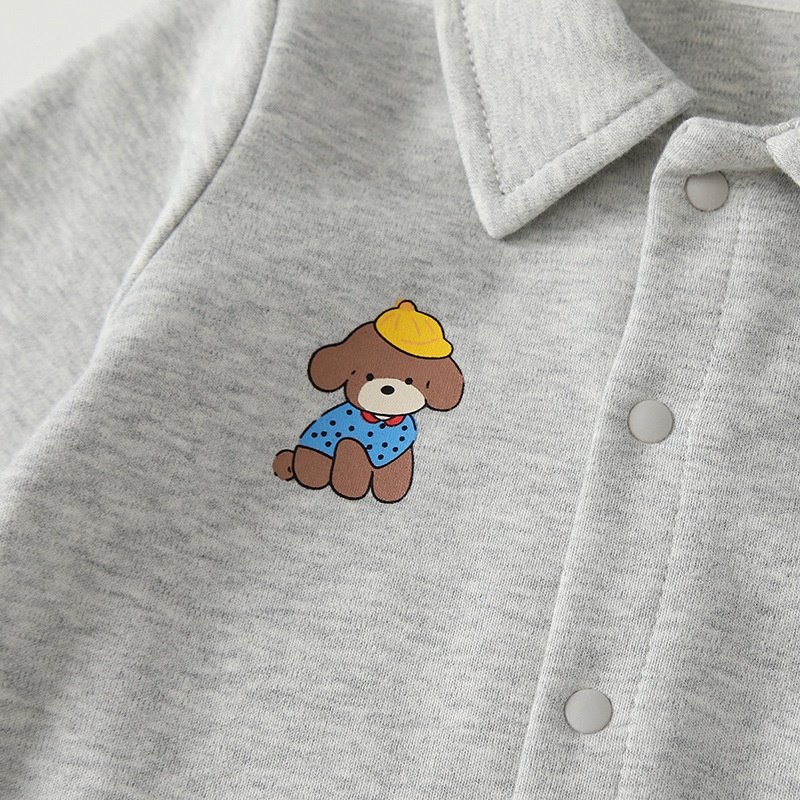 Baby Boy Puppy Print Romper