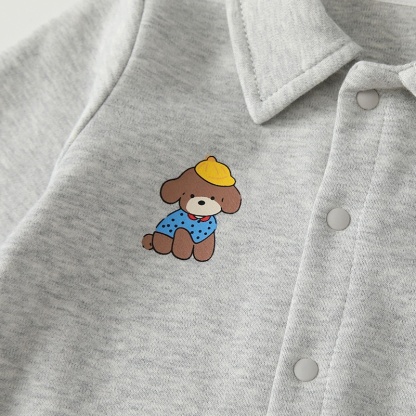 Baby Boy Puppy Print Romper