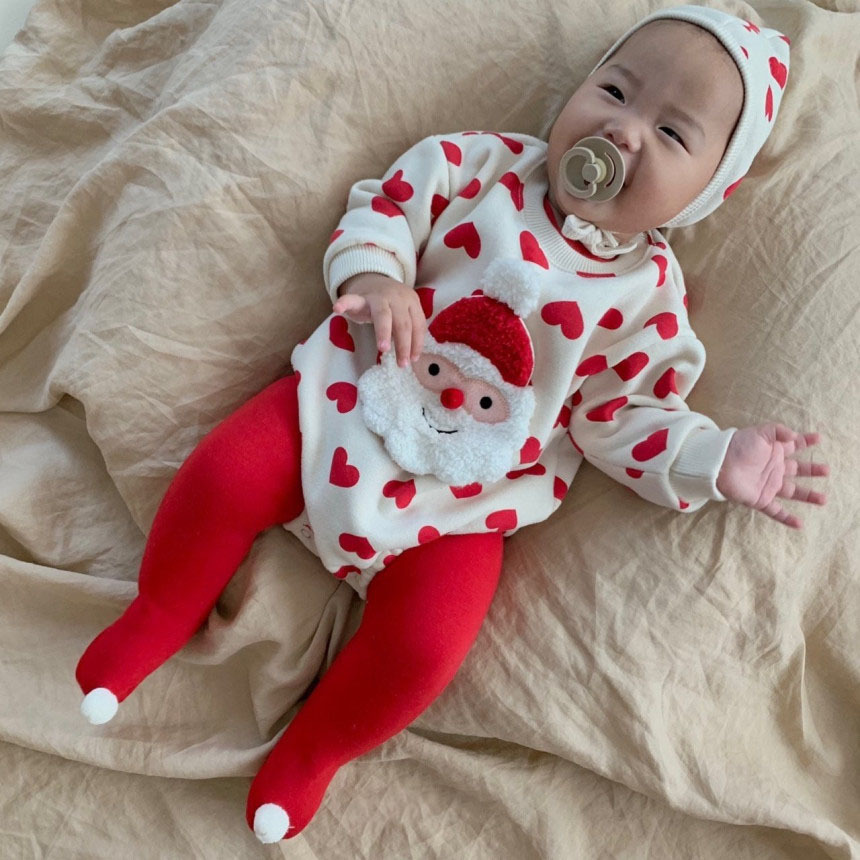 Baby Christmas Theme Bodysuit Set