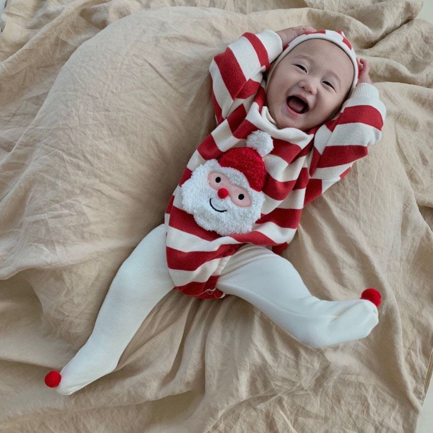 Baby Christmas Theme Bodysuit Set