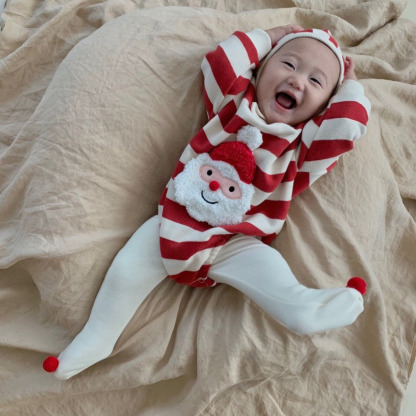 Baby Christmas Theme Bodysuit Set