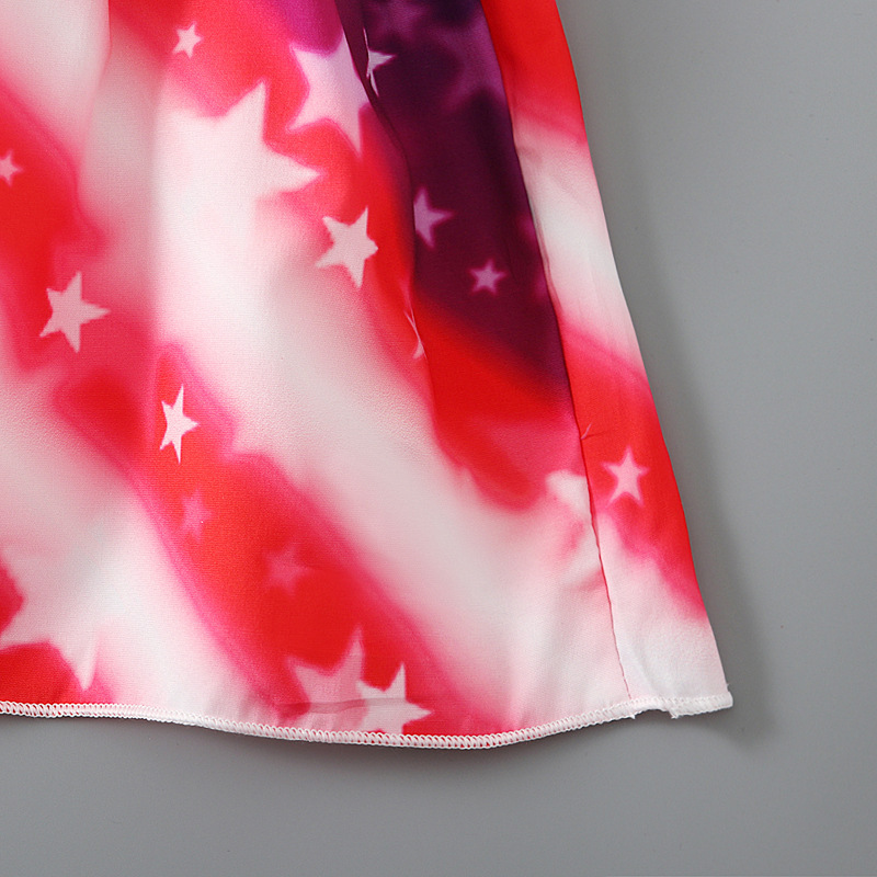 Baby Girl Independence Day Strappy Print Dress