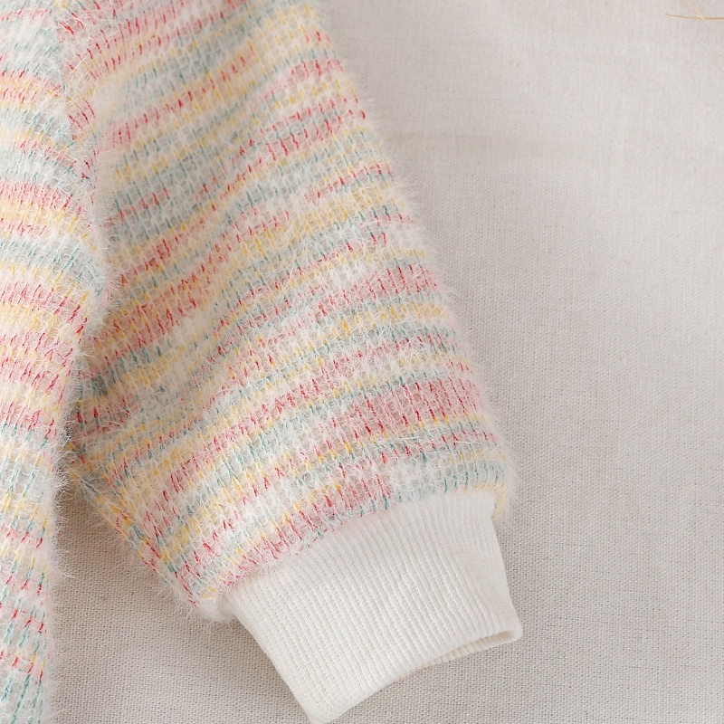 Baby Girl Padded Long Sleeve Romper