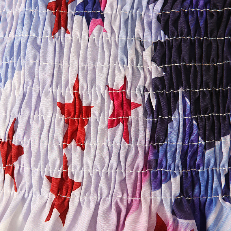 Baby Girl Independence Day Strappy Print Dress