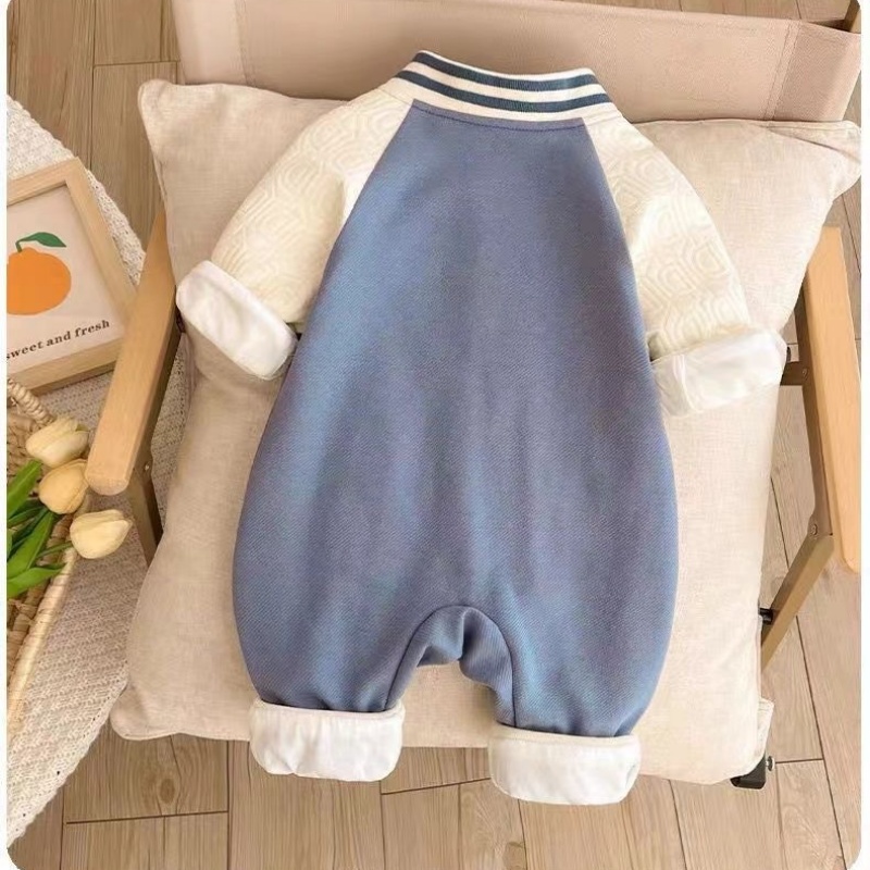 Baby Bear Head Double Layer Romper