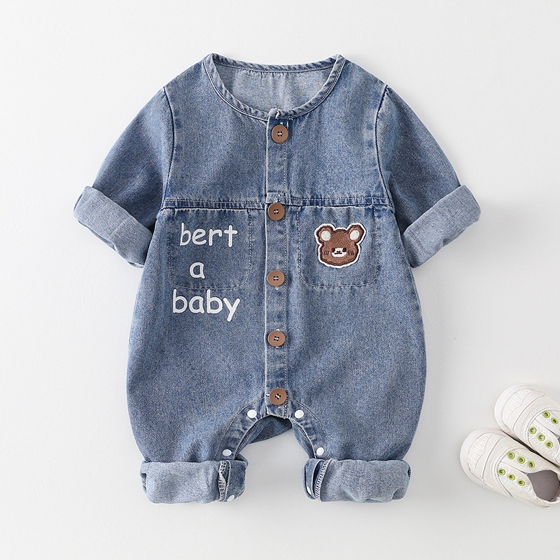 Baby Boy Korean Style Long Sleeve Romper
