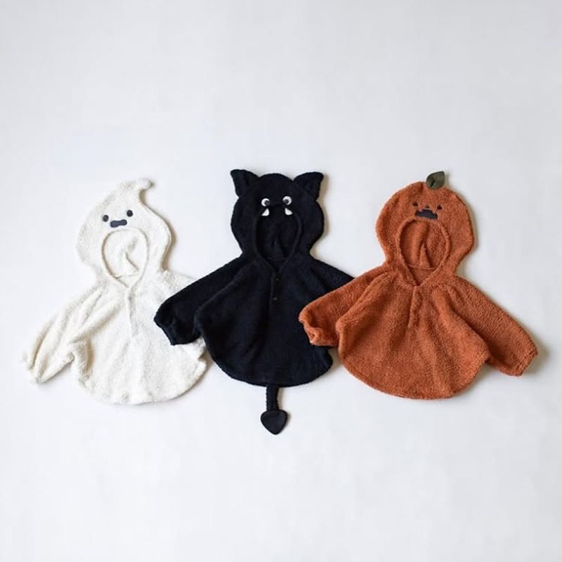 Halloween Plush Hooded Baby Cape Coat