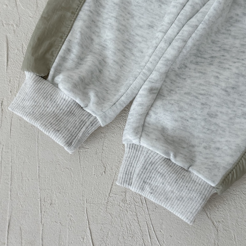 Color Block Pocket Baby Sweatsuit Set