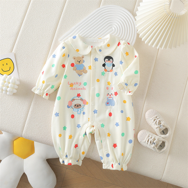 Baby Boy Striped Faux Cape Bodysuit Romper