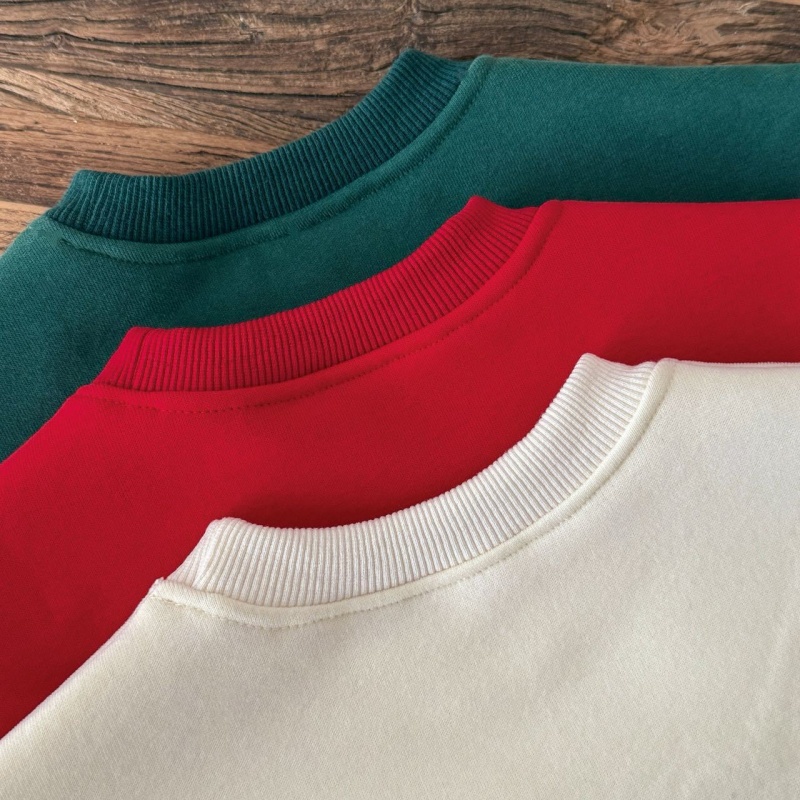Reindeer Embroidered Kids Long Sleeve Sweatshirt