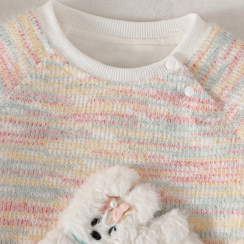 Baby Girl Padded Long Sleeve Romper