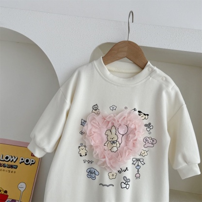 Baby Soft Heart Print Romper
