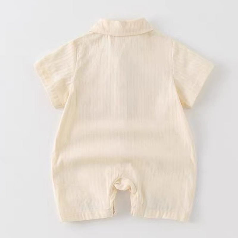 Baby Boy Academy Bear Short Sleeve Romper