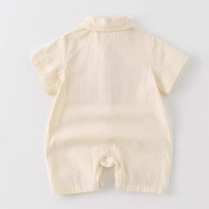 Baby Boy Academy Bear Short Sleeve Romper