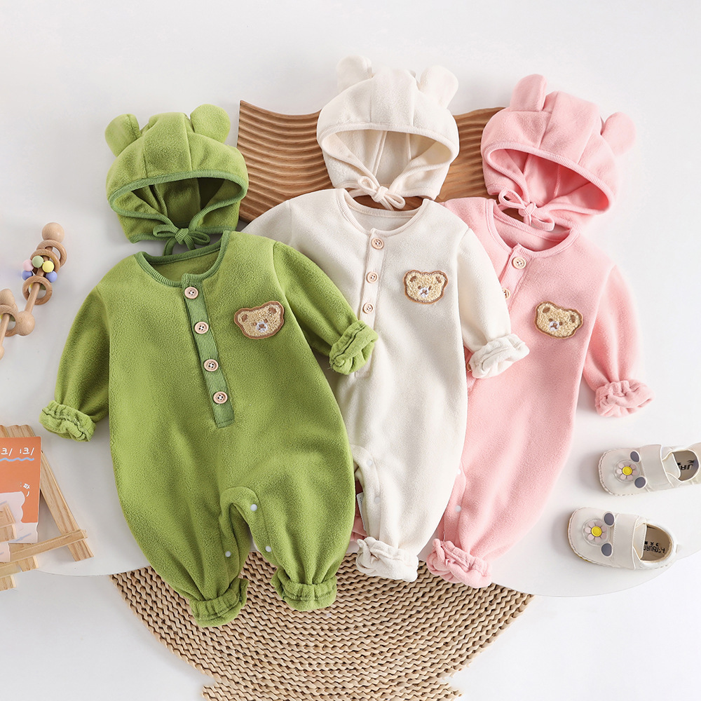 Number Design Long Sleeve Romper-kissminis