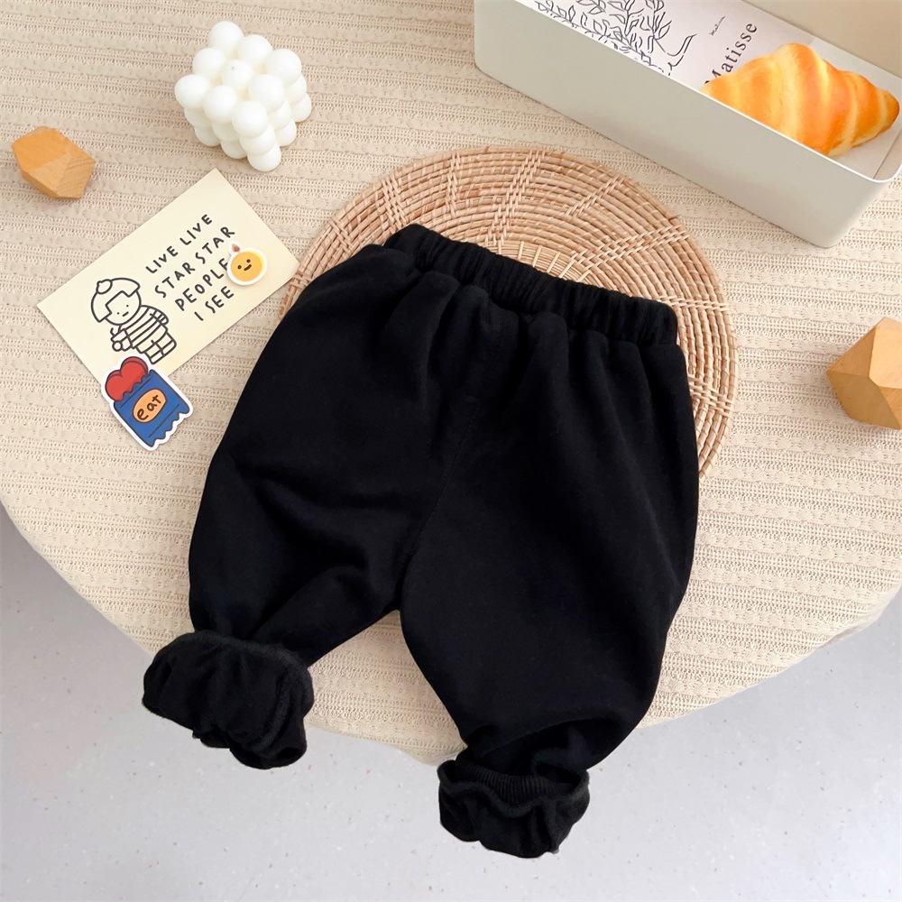 Baby Boy/Girl Panda Doll and Print Long Sleeve Sweatshirt with Pants Set-kissminis