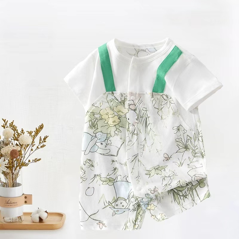 Baby Unisex Seamless Short Sleeve Romper