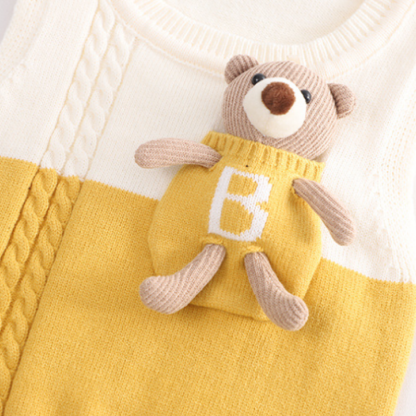Baby Boy/Girl Bear Splicing Three Piece Set