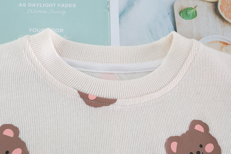 Toddler Boy Allover Cute Bear Two Piece Set-kissminis