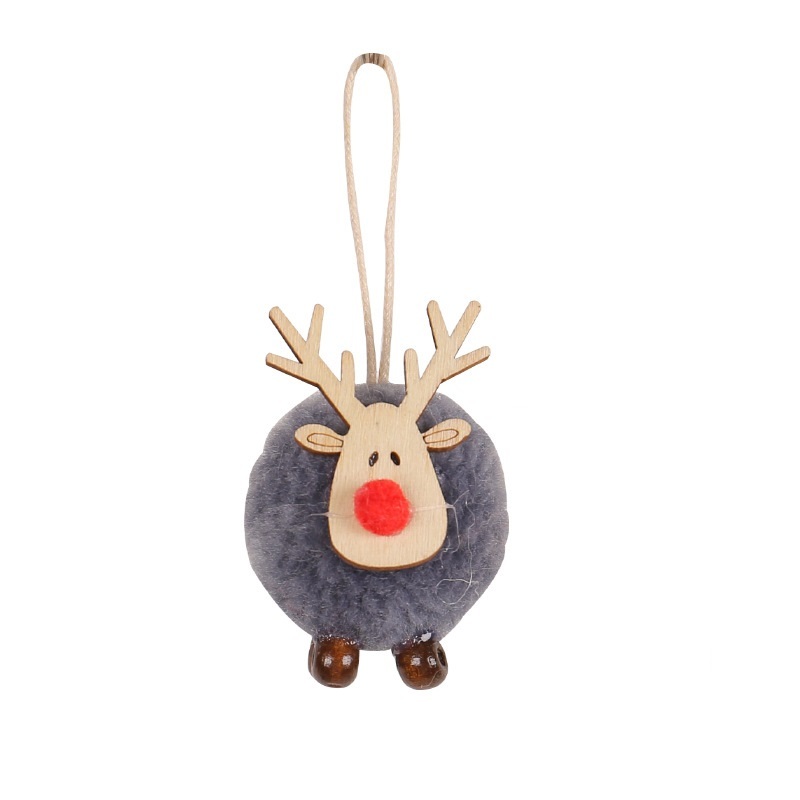 Christmas Style Cute Elk Design Christmas Tree Decorations-kissminis