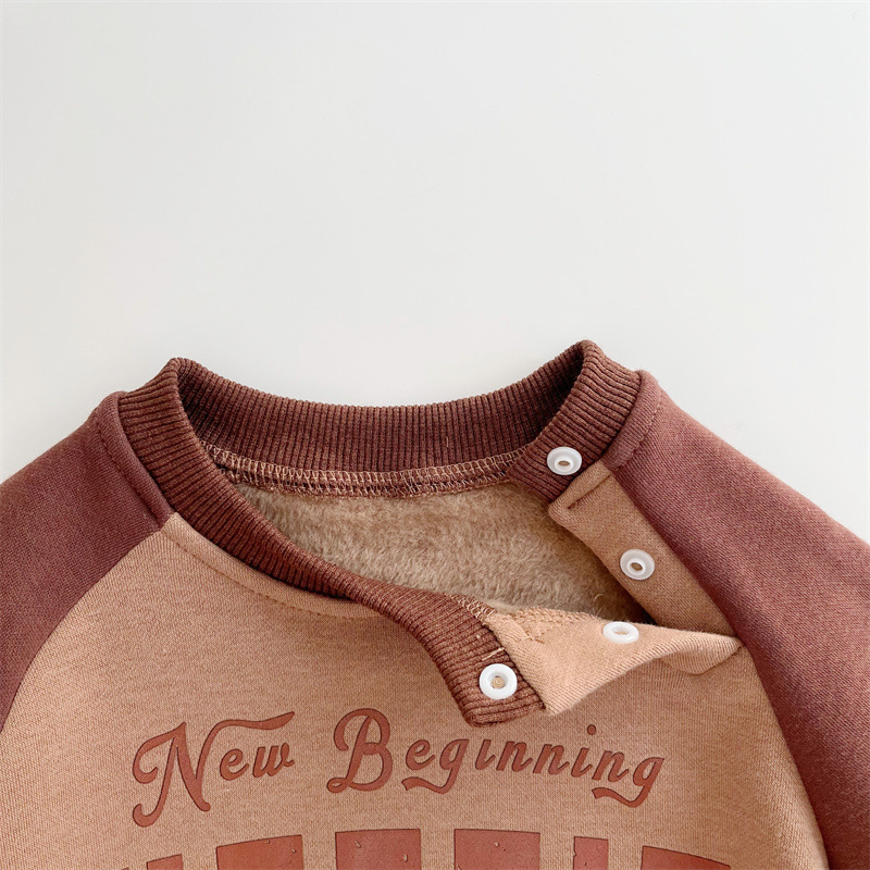 Velvet EXERCISE Brown Pattern Romper -kissminis