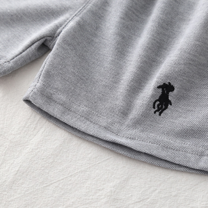 Polo Short Sleeve Shirt and Two-piece Shorts Sets