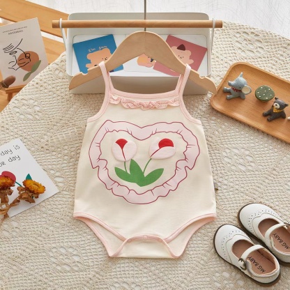 Baby Girl Lovely Print Sling Bodysuit-kissminis