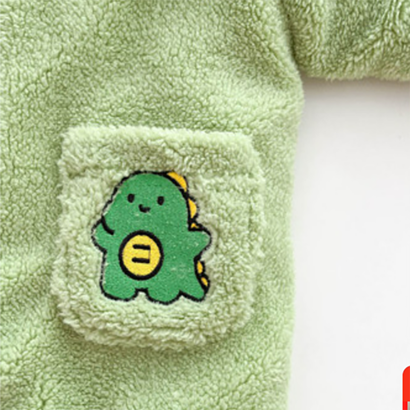 Baby Boy/Girl Cute Dinosaur Design Dinosaur Appearance Long Sleeve Romper-kissminis