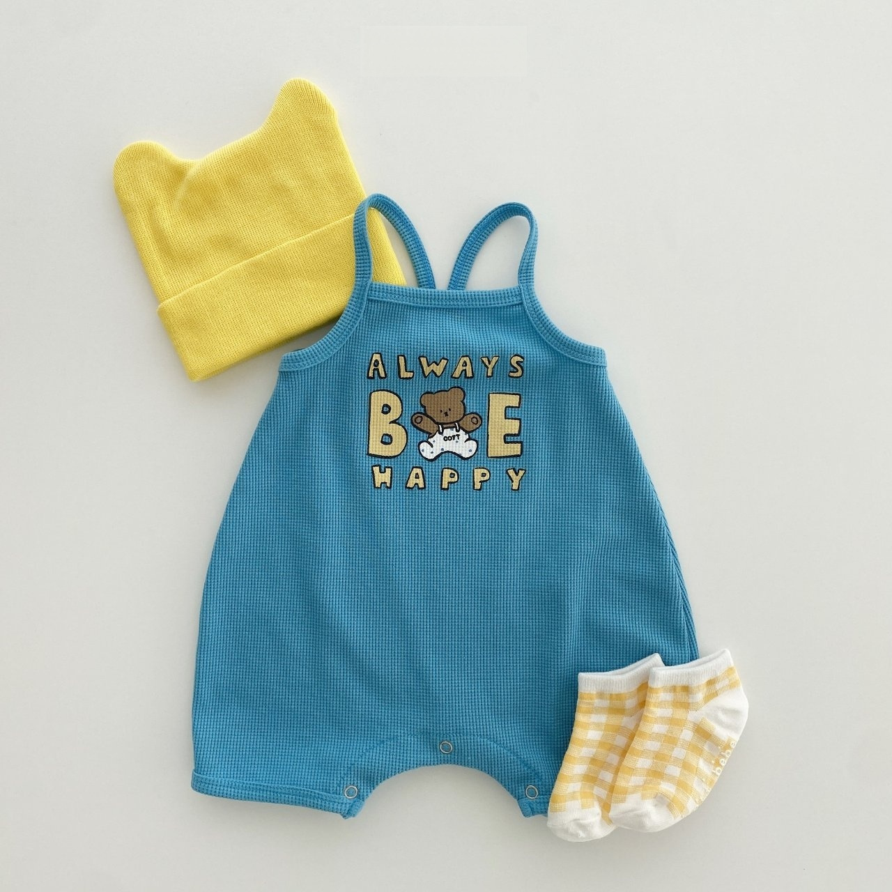 2pcs Baby Boy/Girl Bear Cartoon Print T-shirt with Pant Set-kissminis