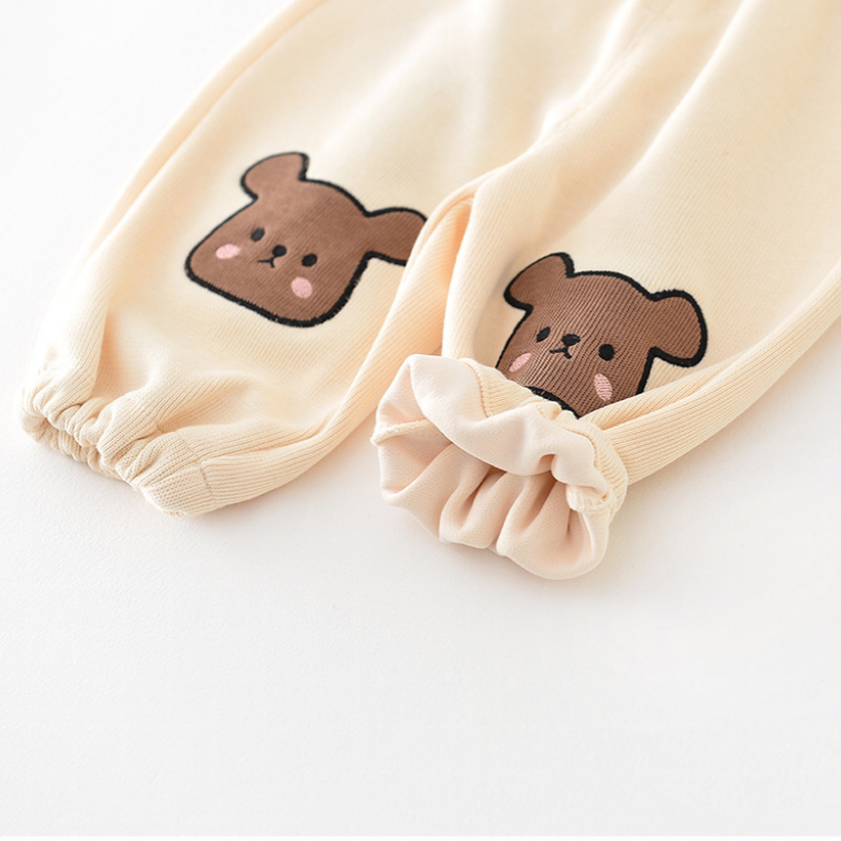 Baby Boy/Girl Bear Graphic Pants-kissminis